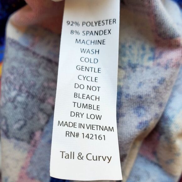 🔺️NWT LuLaRoe Blue, Red, & Yellow Leggings Tall & Curvy Size 12-18 - Picture 8 of 8